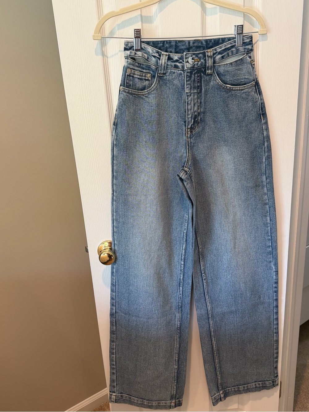 WNTRMSE Republica Light Wash Wide Leg High Rise Jeans NWT XS